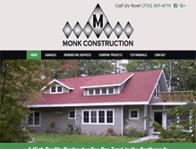 Tablet Screenshot of monkconstructionllc.com